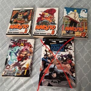 Comic Manga Lot/Bundle Naruto and Yugioh Zexal